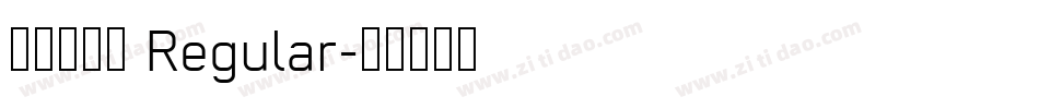 点字烈金体 Regular字体转换